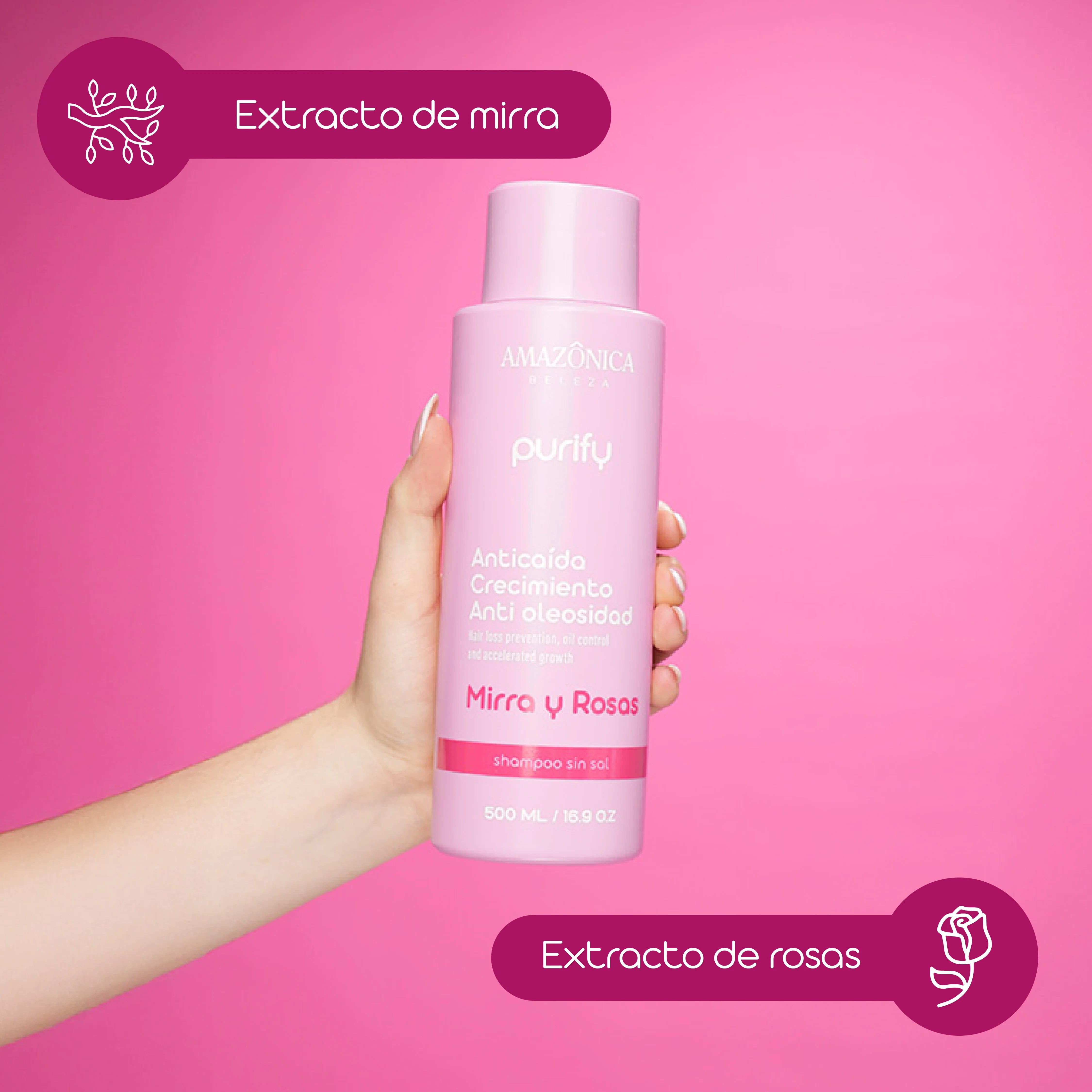 SHAMPOO PURIFY *500ML AMAZONICA BELEZA